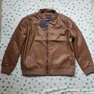 Louis Vuitton Brown Leather Jacket